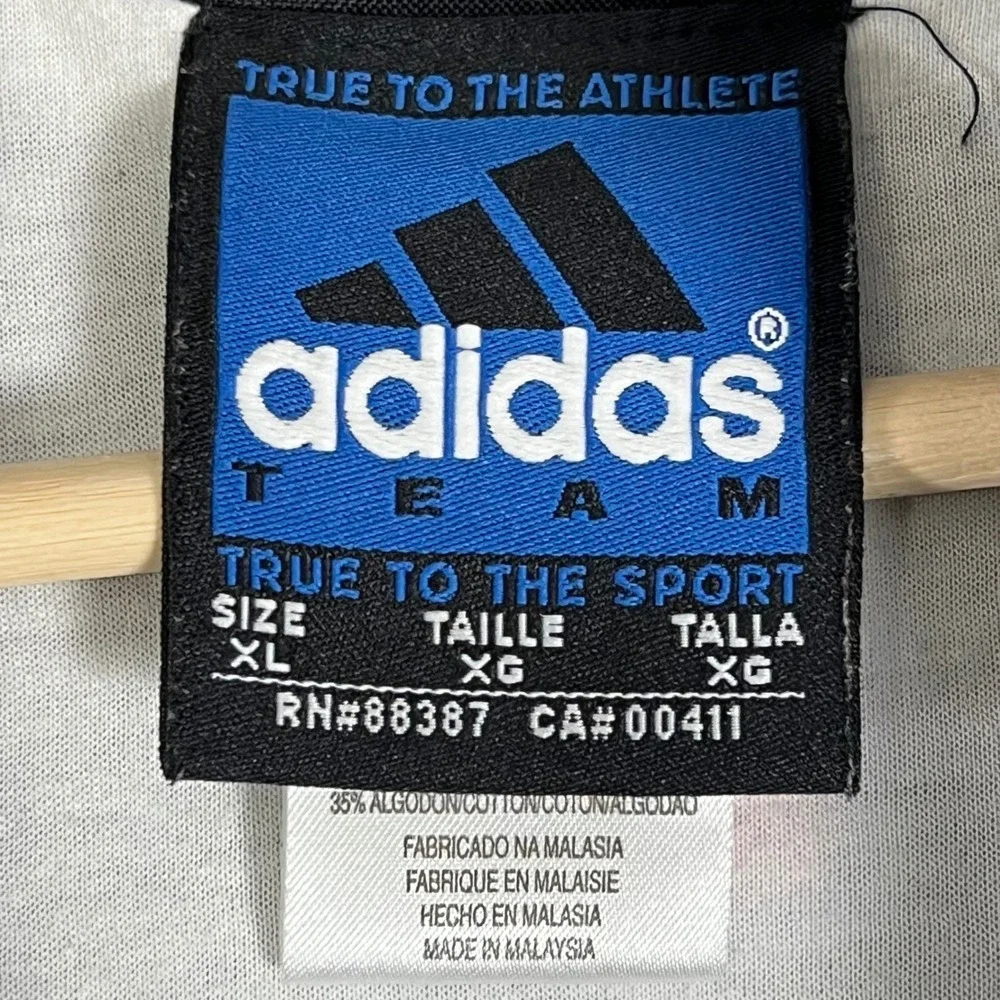 Vintage Adidas Team NFL Tampa Bay Buccaneers Track Jacket Mens XL Black Full Zip